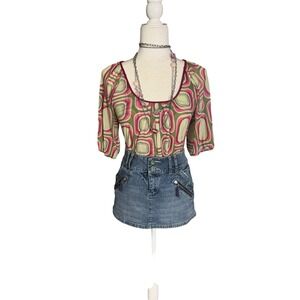 Sweet Pea by Stacy Frati Y2K Mesh Top – Size L